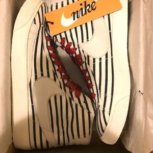 NWT in box Nike Blazers pin striped
